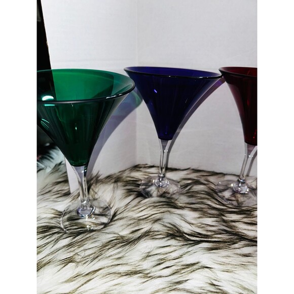 Tupperware Sheerly Elegant Acrylic Margaritas Martini Glasses Set of 4 HTF - Picture 3 of 3